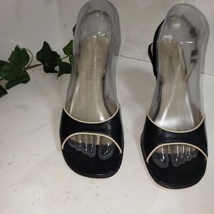 Kenneth Cole Black Heels Pumps Slingback sz 7.5 M